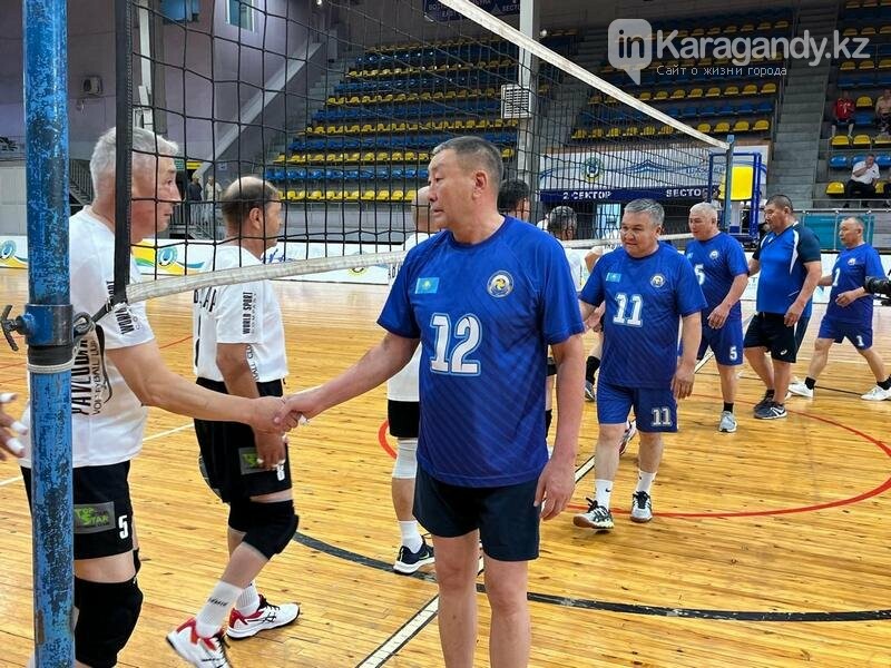 Республиканский турнир ветеранов-афганцев по волейболу начался в Караганде. Фото: gov.kz