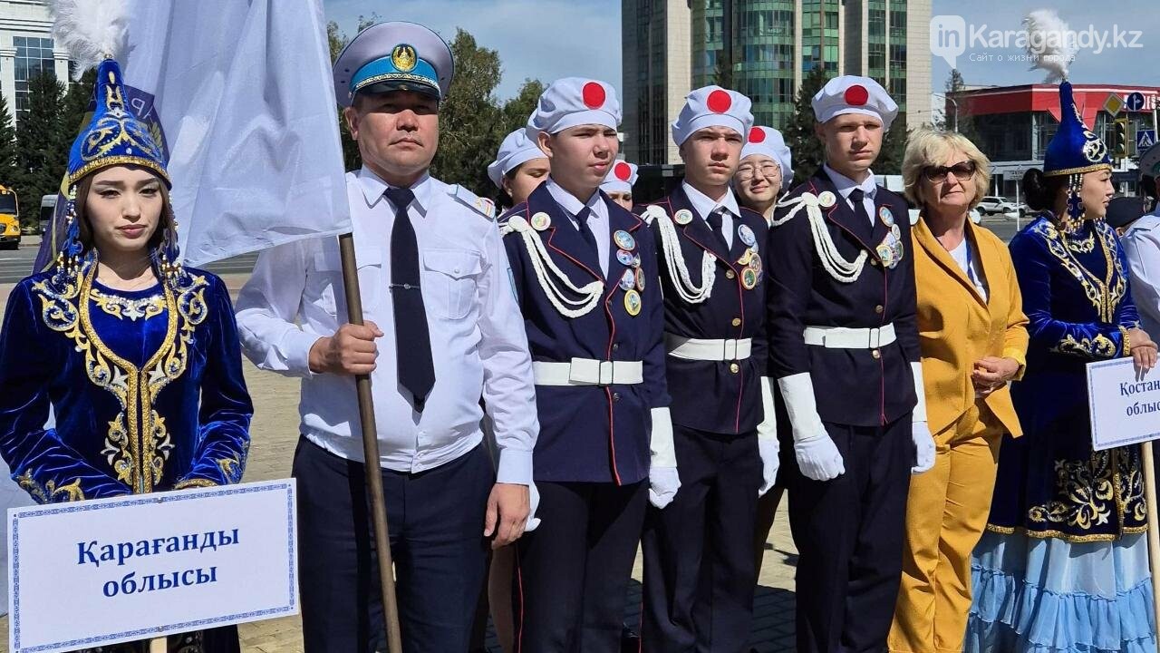 Карагандинские школьники стали вторыми на республиканском слёте юных инспекторов движения. Фото: gov.kz