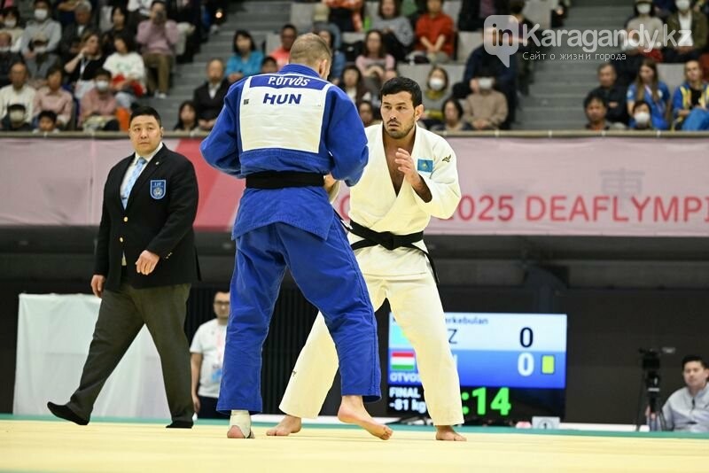 Карагандинский дзюдоист Еркебулан Канафин принес Казахстану золото Сурдлимпиады