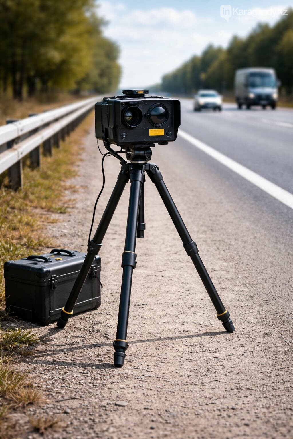 Новые комплексы контроля скорости начнут работать на трассах Карагандинской области. Фото: ekaraganda.kz