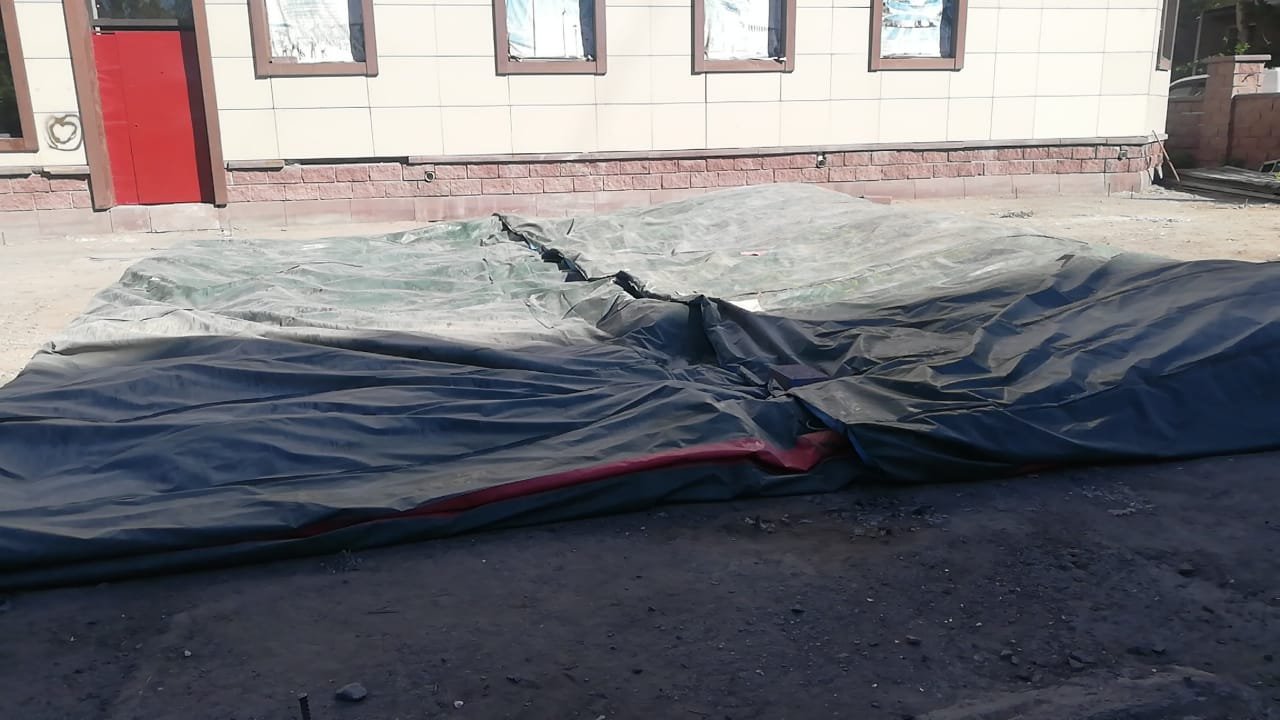батут демонтировали батут демонтировали, фото пресс-службы ДП Карагандинской области